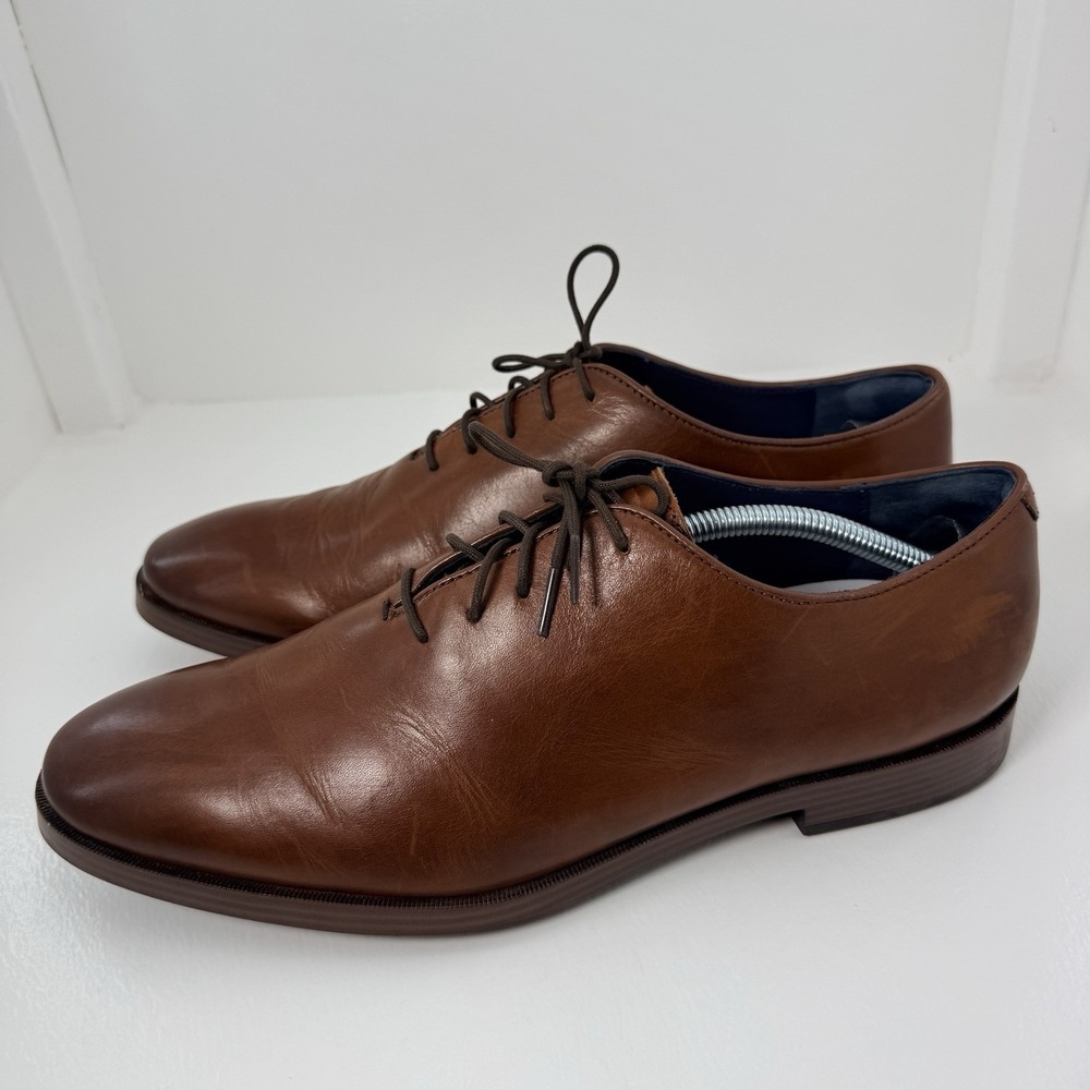 Cole Haan Jefferson Grand Wholecut Oxford Shoes Men's 11.5 W British Tan Leather